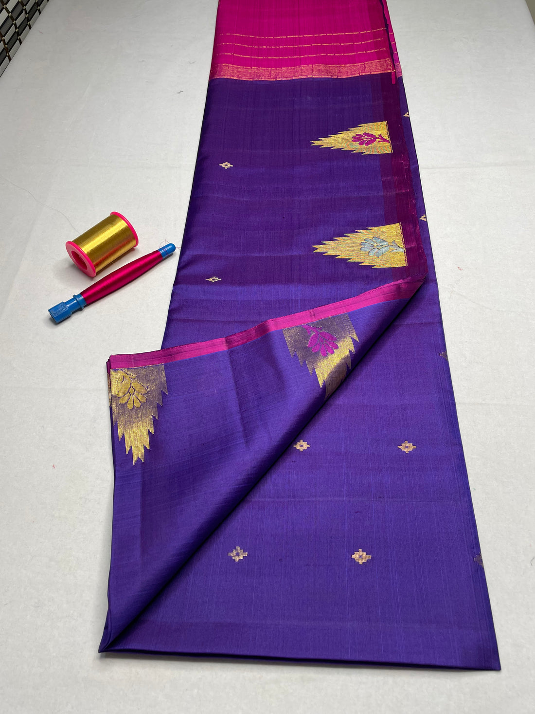 Handloom Pure Soft Silk Saree with Butta Border