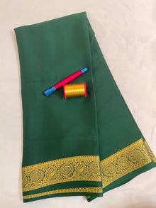 Mysore Crepe Silk Saree – Gatti Border