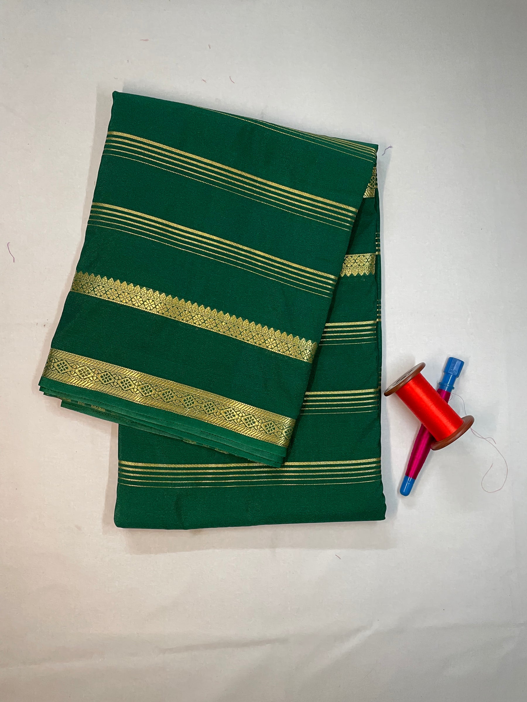 Semi Mysore Crepe Silk Saree