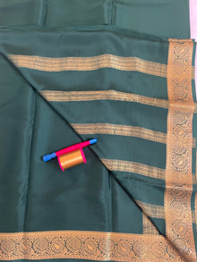 Mysore Crepe Silk Saree – Gatti Border