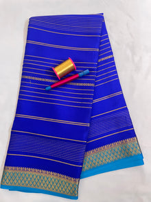 Striped Mysore Crepe Silk Saree