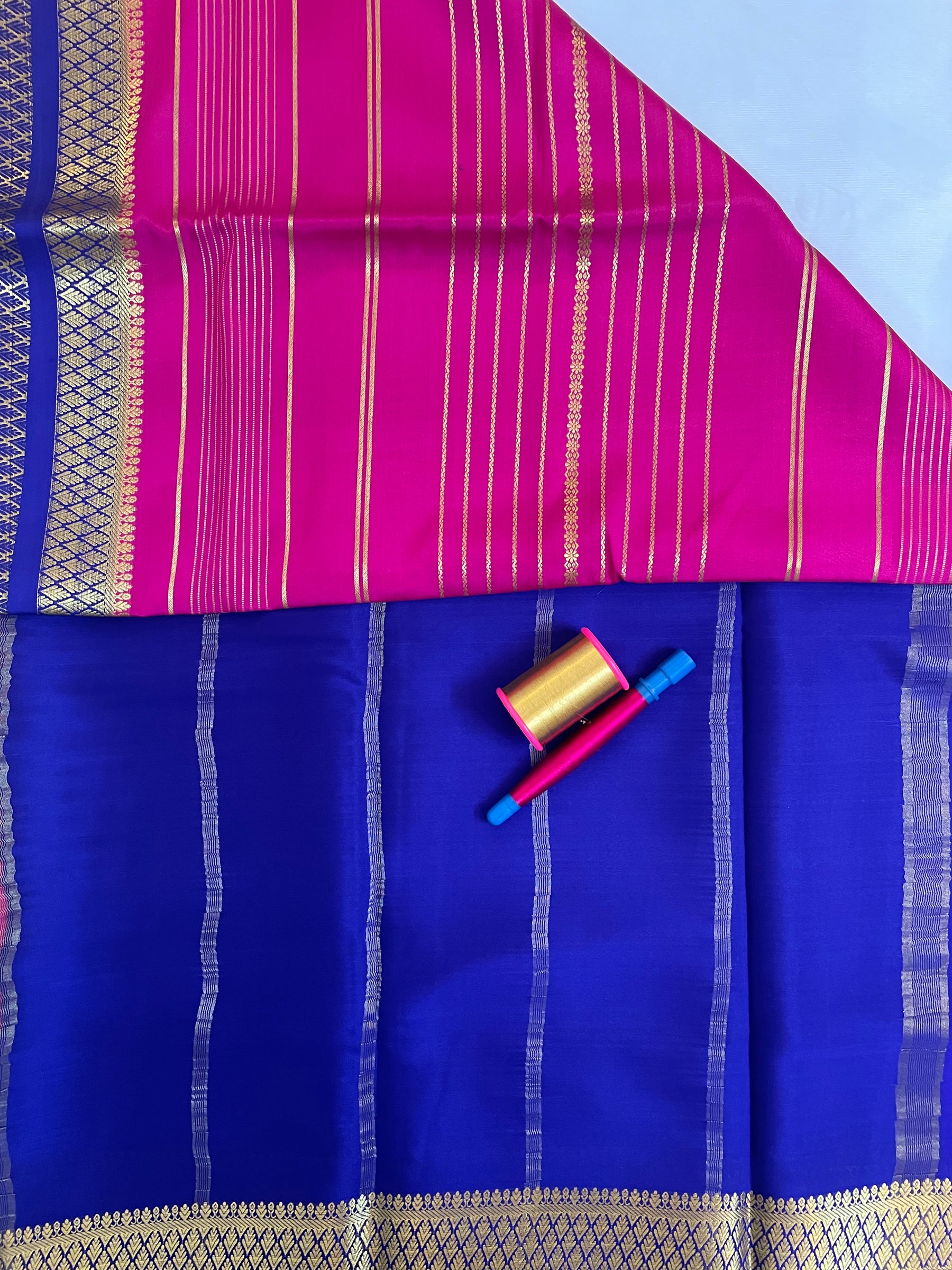 Striped Mysore Crepe Silk Saree