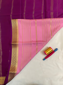 Striped Mysore Crepe Silk Saree