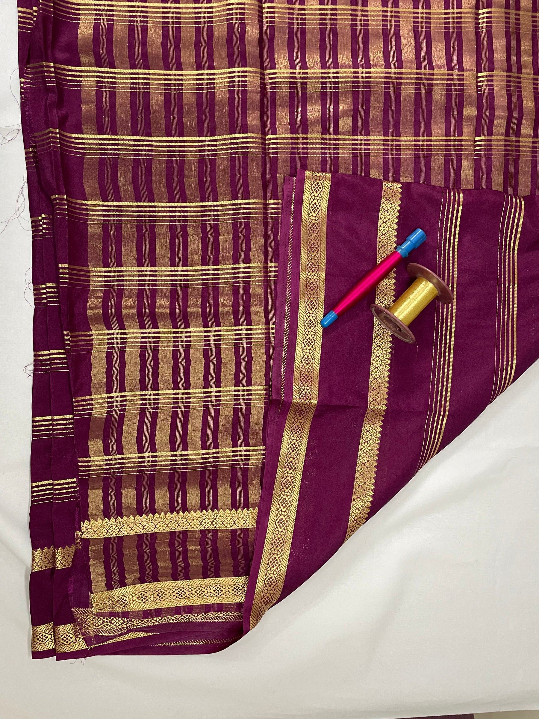 Semi Mysore Crepe Silk Saree
