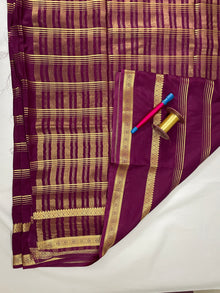 Semi Mysore Crepe Silk Saree