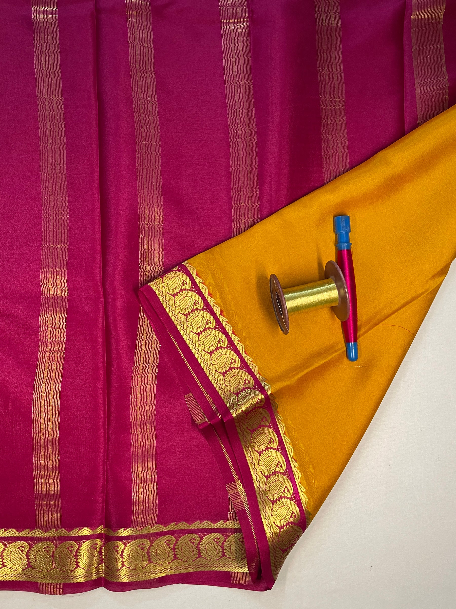 Pure Mysore Silk Crepe Saree