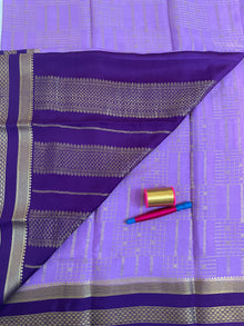 Mysore Crepe Silk Check Sarees