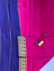 Mysore Crepe Silk Saree – Big Mango Border
