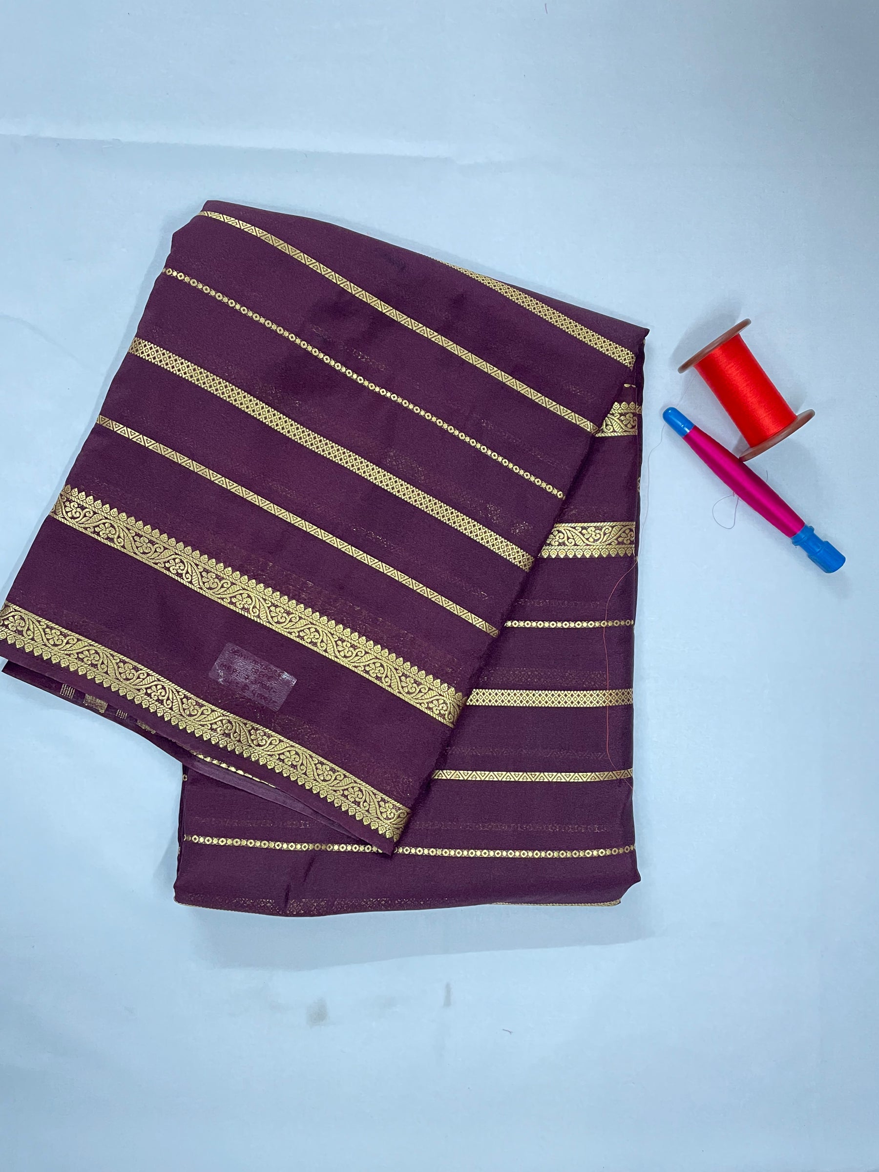 Semi Mysore Crepe Silk Saree
