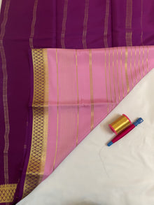 Striped Mysore Crepe Silk Saree