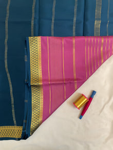 Striped Mysore Crepe Silk Saree