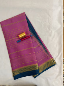 Striped Mysore Crepe Silk Saree