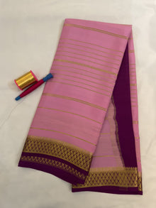 Striped Mysore Crepe Silk Saree