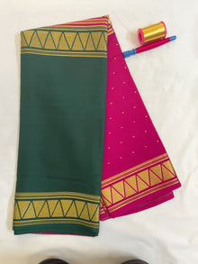Mysore Crepe Silk Saree – Half and Half