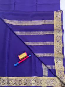 Mysore Crepe Silk Saree – Gatti Border