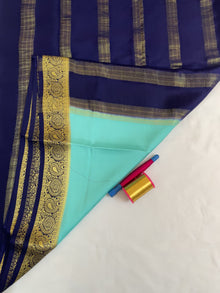 Mysore Crepe Silk Saree – Gatti Border