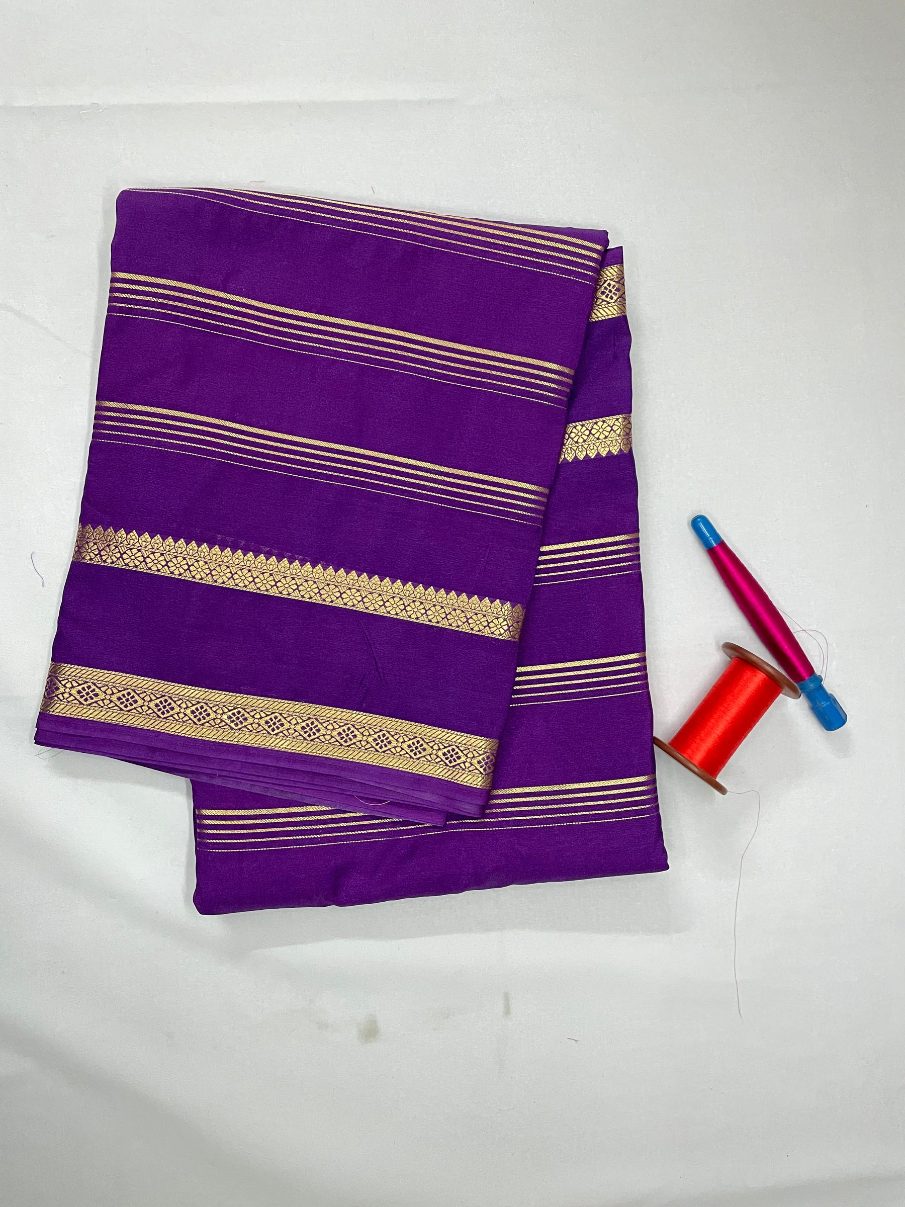 Semi Mysore Crepe Silk Saree